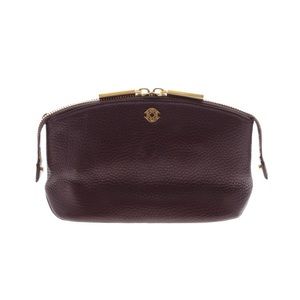 Dagne Dover Lola Leather Pouch - Oxblood - Large